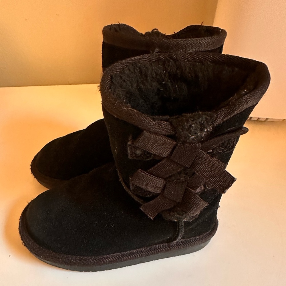Cozy Black Kids Boots
